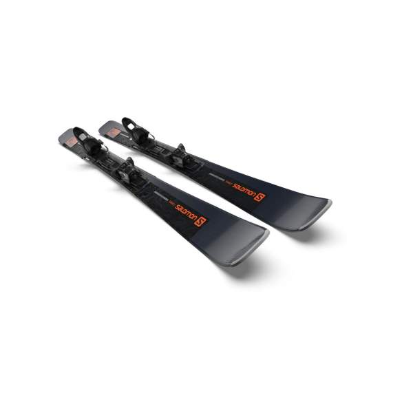 Salomon Set Ski Unisex E Stance 80 + M11 Gw L80 B (Bleumarin/Rosu)