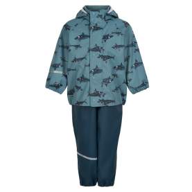 Set Baby Shark jacheta+pantaloni ploaie si windstopper, 70 cm