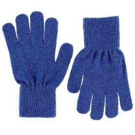 Manusi tricotate cu lana merinos- CeLaVi - Blue, 3-6 ani
