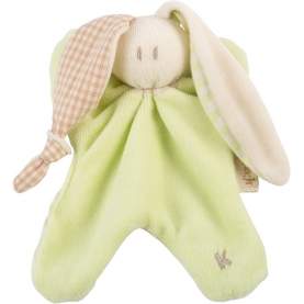 Jucarie zornaitoare textila din bumbac organic - Keptin Jr - Little Toddler Lime