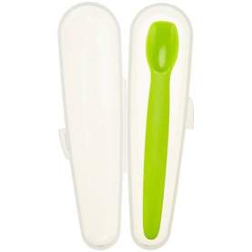 Lingurita din silicon+cutie - Din Din Smart Spoon - Innobaby - Green