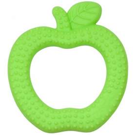Jucarie pentru dentitie din silicon - Green Sprouts by iPlay - Green Apple