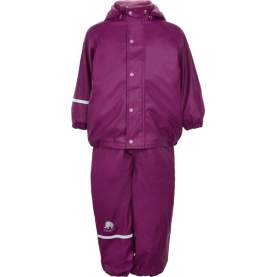Set jacheta+pantaloni de vreme rece, ploaie si windstopper - CeLaVi - Beet Red, 80 cm
